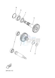 NS50N AEROX NAKED (1PL3 1PL3 1PL3) drawing TRANSMISSION