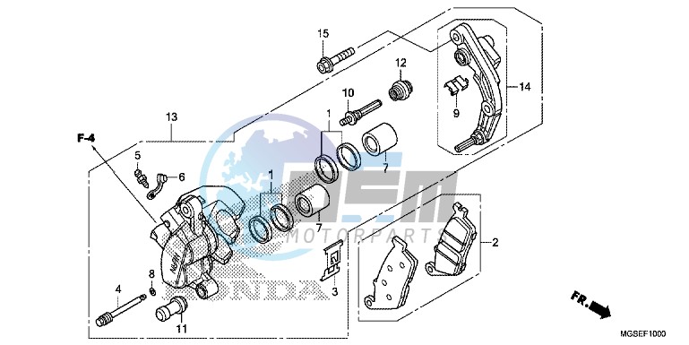 FRONT BRAKE CALIPER (NC700S)