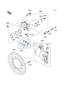 Z750R ZR750NBF FR GB XX (EU ME A(FRICA) drawing Rear Brake