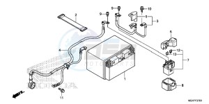 VFR1200XLF CrossTourer - VFR1200X 2ED - (2ED) drawing BATTERY