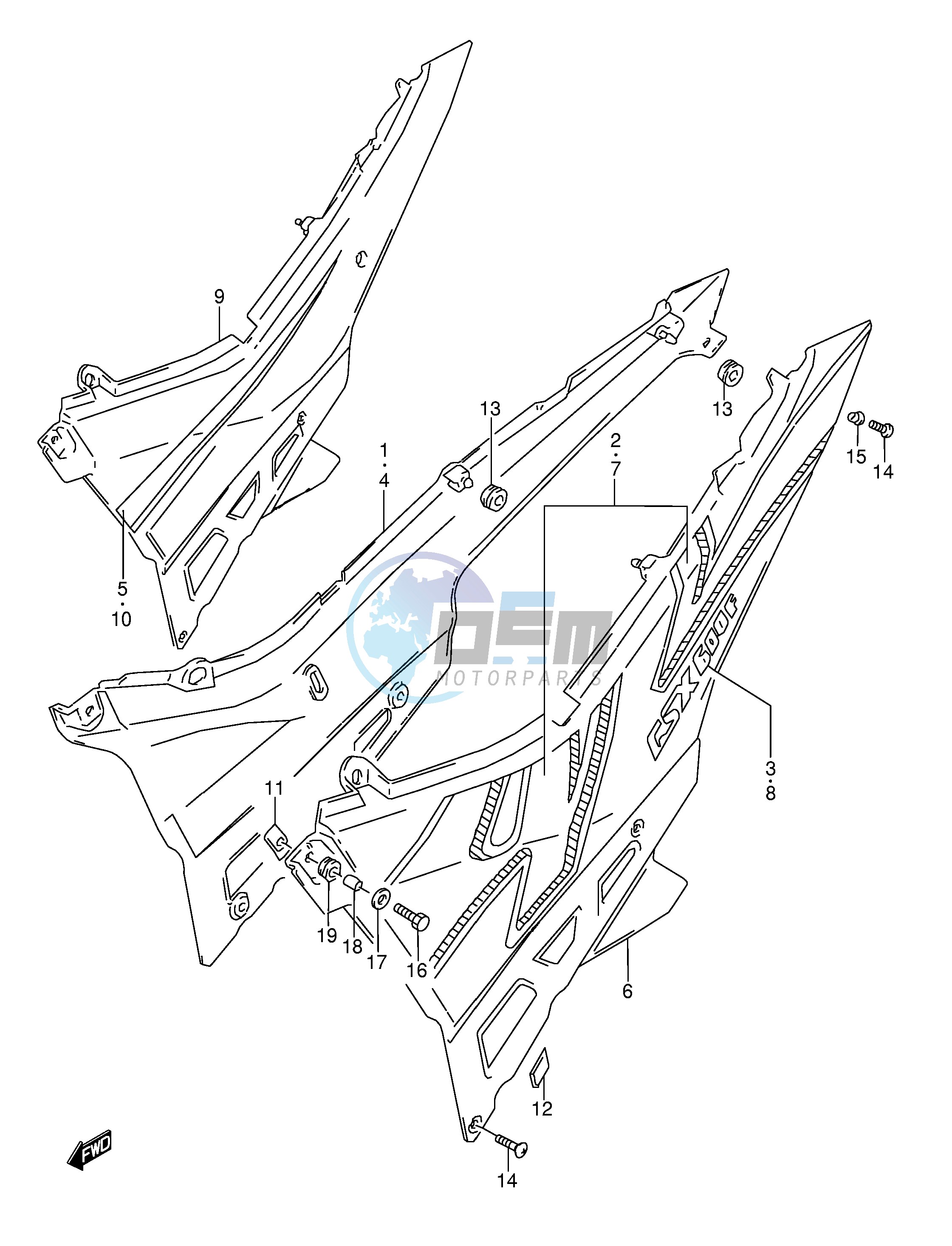 FRAME COVER (MODEL N P)