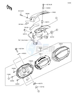 Z1000 ABS ZR1000GGF FR GB XX (EU ME A(FRICA) drawing Meter(s)