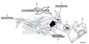 VFR1200XD CrossTourer - VFR1200X Dual Clutch 2ED - (2ED) drawing MARK/ EMBLEM (2ED,2F,2RU,3E)