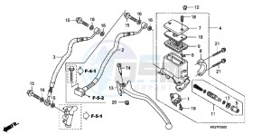 FES125AB S Wing E drawing RR. BRAKE MASTER CYLINDER