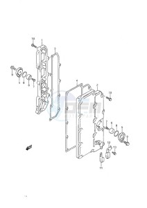 DF 225 drawing Exhaust Cover