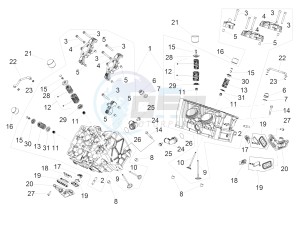 RSV4 1000 RACING FACTORY E4 ABS (EMEA) drawing Cylinder head - valves