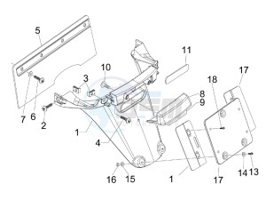 S 150 4T drawing Rear cover - Splash guard