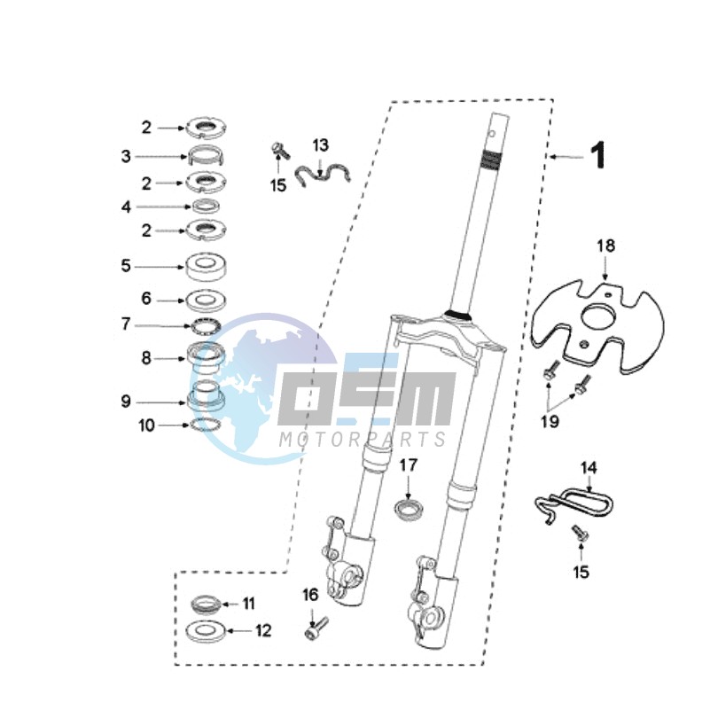 FRONT FORK / STEERINGHEAD