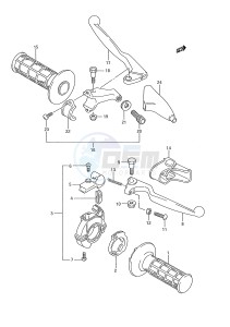 RM250 (E28) drawing HANDLE SWITCH (MODEL K L M)