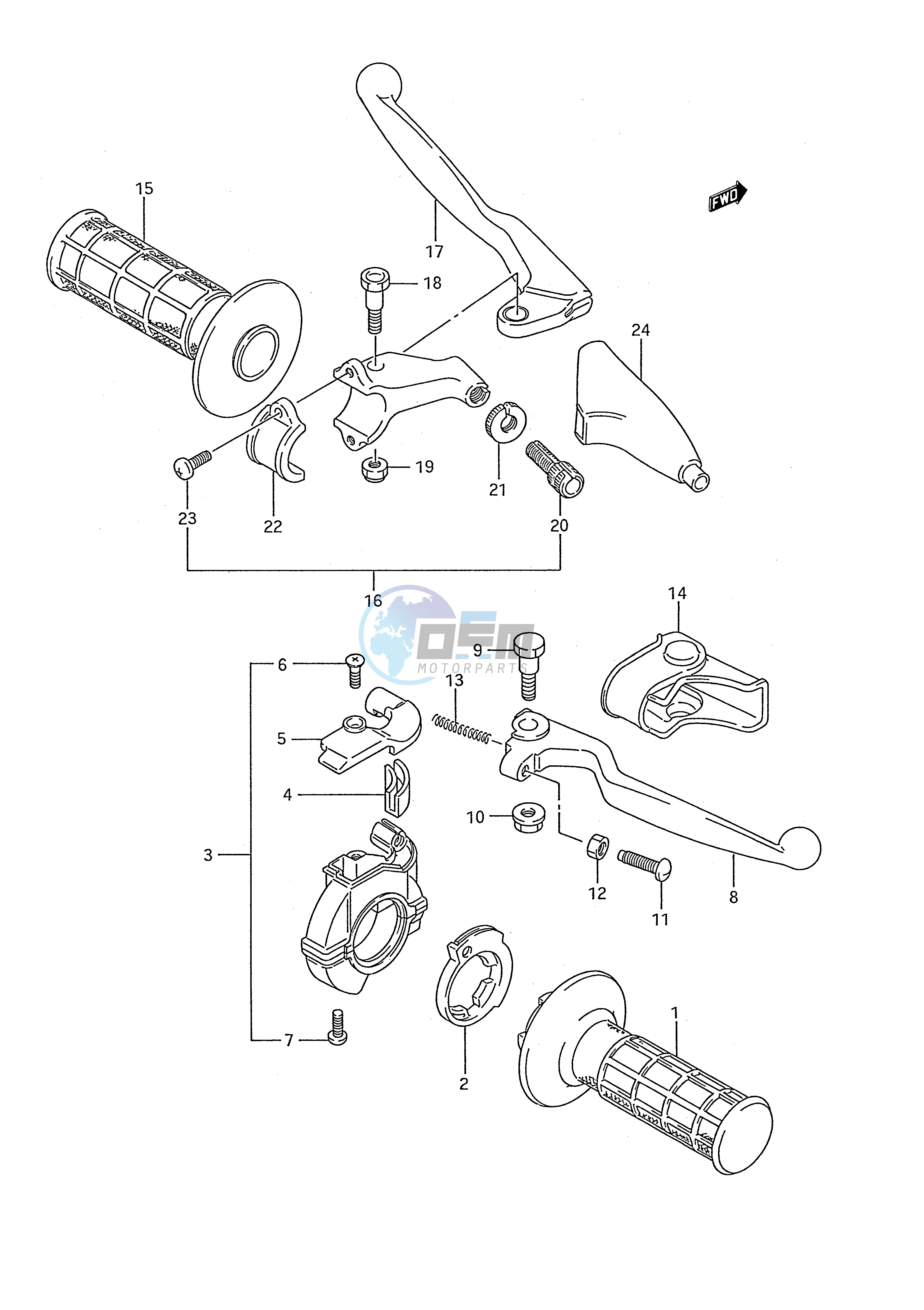 HANDLE SWITCH (MODEL K L M)