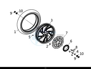 HD 300I ABS (LS30W1-EU) (L9-M0) drawing FR. WHEEL