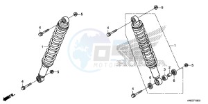 TRX500FPAE TRX500FPA Europe Direct - (ED) drawing FRONT CUSHION