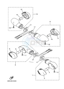 XTZ125E (1SBH) drawing FLASHER LIGHT