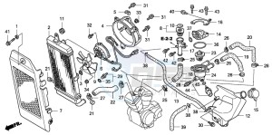 VT750CA drawing RADIATOR