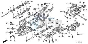 TRX420FPA9 Australia - (U) drawing FRAME BODY