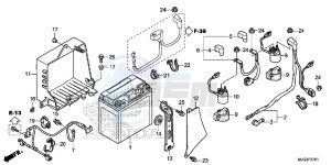 GL1800BF F6B Bagger - GL1800BF UK - (E) drawing BATTERY (2)