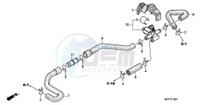 XL700VA9 UK - (E / ABS MKH SPC) drawing AIR INJECTION VALVE