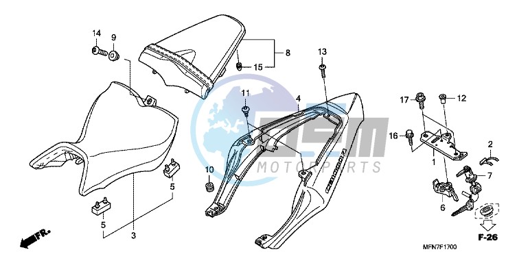 SEAT/ SEAT COWL