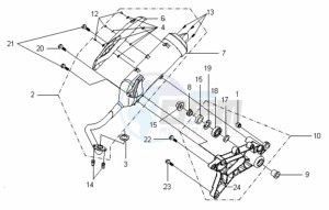 VS 125 EURO3 drawing EXHAUST