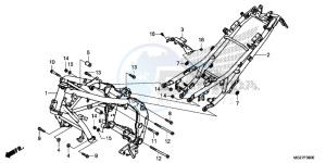 CB500XAE CB500X ABS UK - (E) drawing FRAME BODY