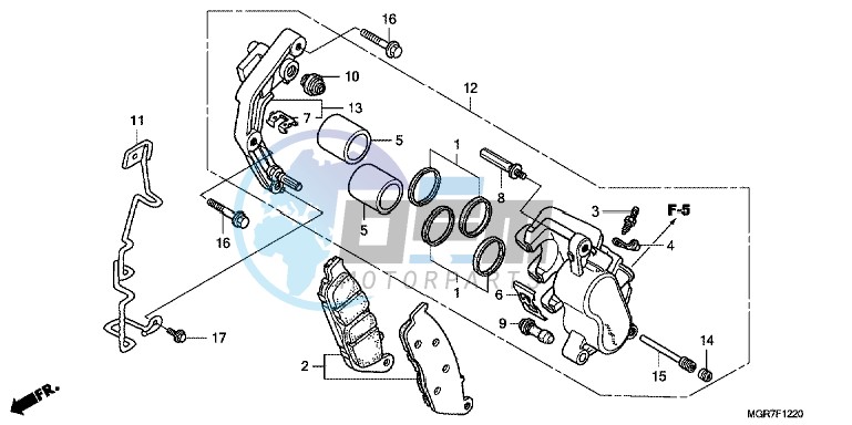 FRONT BRAKE CALIPER