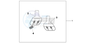 VT750C2BC drawing THROW OVER BAGS