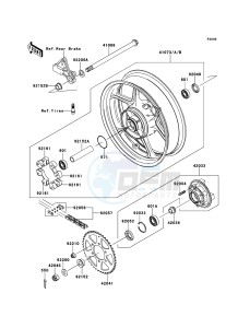 ER-6f EX650A8F GB XX (EU ME A(FRICA) drawing Rear Hub