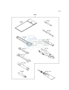 KZ 1000 P [POLICE 1000] (P15-P19) [POLICE 1000] drawing OWNERS TOOLS