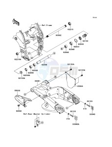 NINJA ZX-10R ZX1000D7F FR GB XX (EU ME A(FRICA) drawing Swingarm