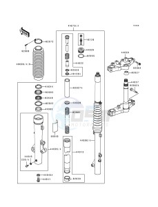 KL 250 D [KLR250] (D10-D14) [KLR250] drawing FRONT FORK