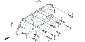 SGX50S drawing LEFT CRANKCASE COVER