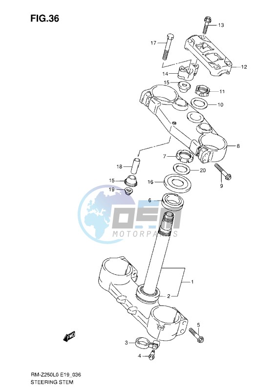 STEERING STEM L0