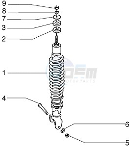 Stalker 50 drawing Rear Shock absorber