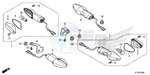 CBR125RSF CBR125RS E drawing WINKER