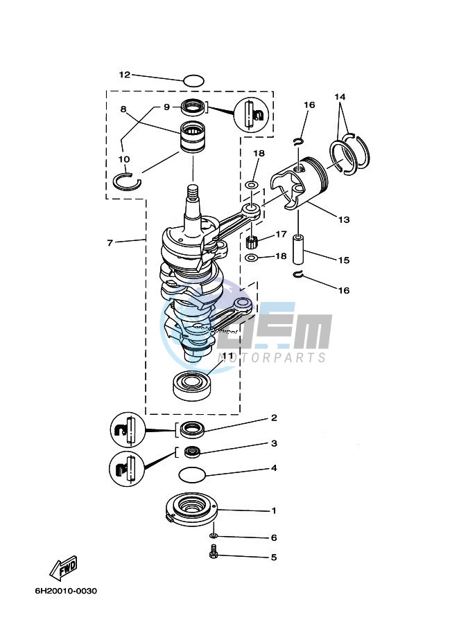 CRANKSHAFT--PISTON