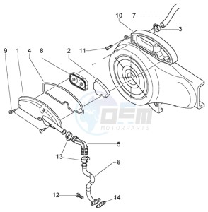 LX 50 4T drawing Secondary air box