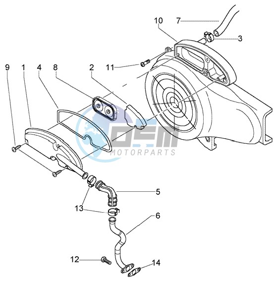 Secondary air box