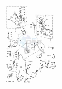 YP400RA XMAX 400 ABS (BL16) drawing M. CYLINDER FOR DISK BRAKE