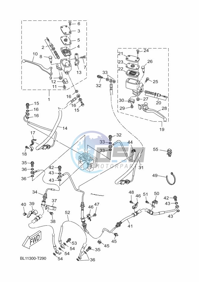 M. CYLINDER FOR DISK BRAKE