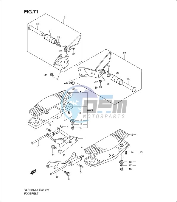 FOOTREST (VLR1800UFL1 E19)