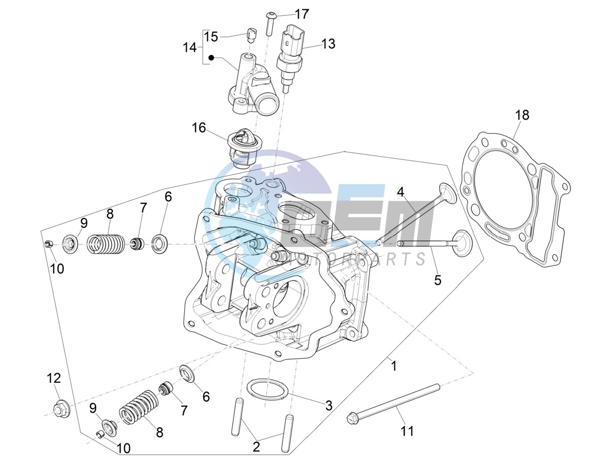 Cylinder head unit - Valve