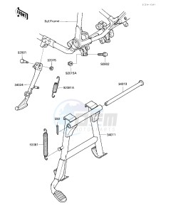 VN 750 A [VULCAN 750] (A2-A5) [VULCAN 750] drawing STAND-- S- -