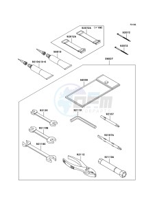 JET SKI STX-15F JT1500A9F EU drawing Owner's Tools