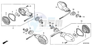 CB1000RA France - (F / CMF) drawing WINKER