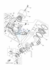 YZ85LW YZ85 (B0GB) drawing INTAKE