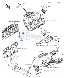 NINJA ZX-10R ABS ZX1000SGFA XX (EU ME A(FRICA) drawing Fuel Injection