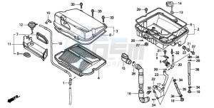 GL1500A GOLDWING ASPENCADE drawing AIR CLEANER