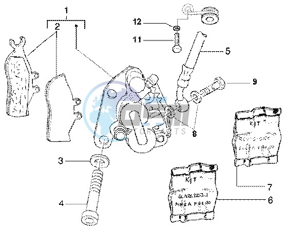 Front brake caliper