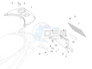 150 4T 3V ie Primavera (APAC) drawing Rear cover - Splash guard