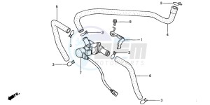 CBR600F4 drawing AIR INJECTION CONTROL VALVE (2)